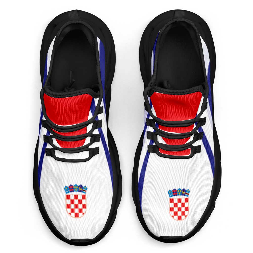 Croatia Football Clunky Sneakers Flag-Inspired Curve Style
