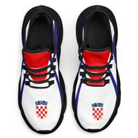 Croatia Football Clunky Sneakers Flag-Inspired Curve Style
