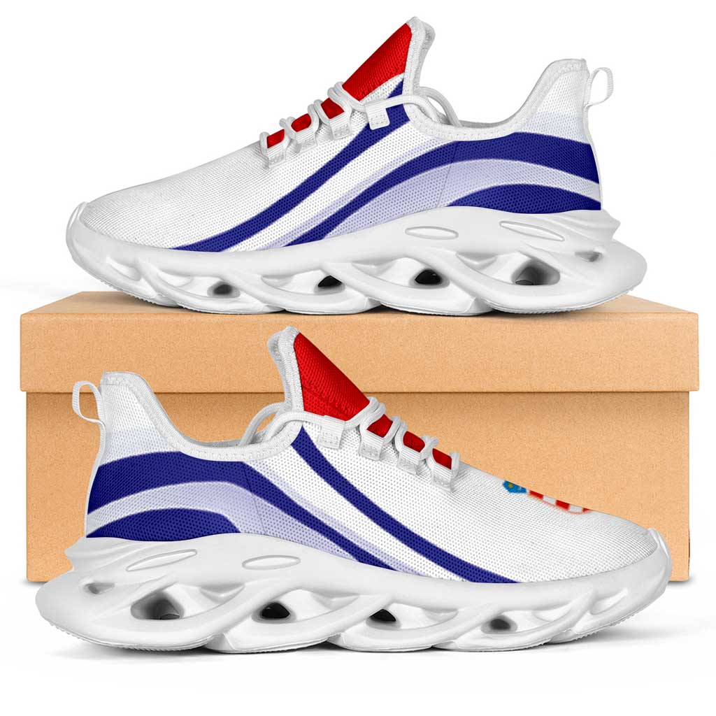 Croatia Football Clunky Sneakers Flag-Inspired Curve Style