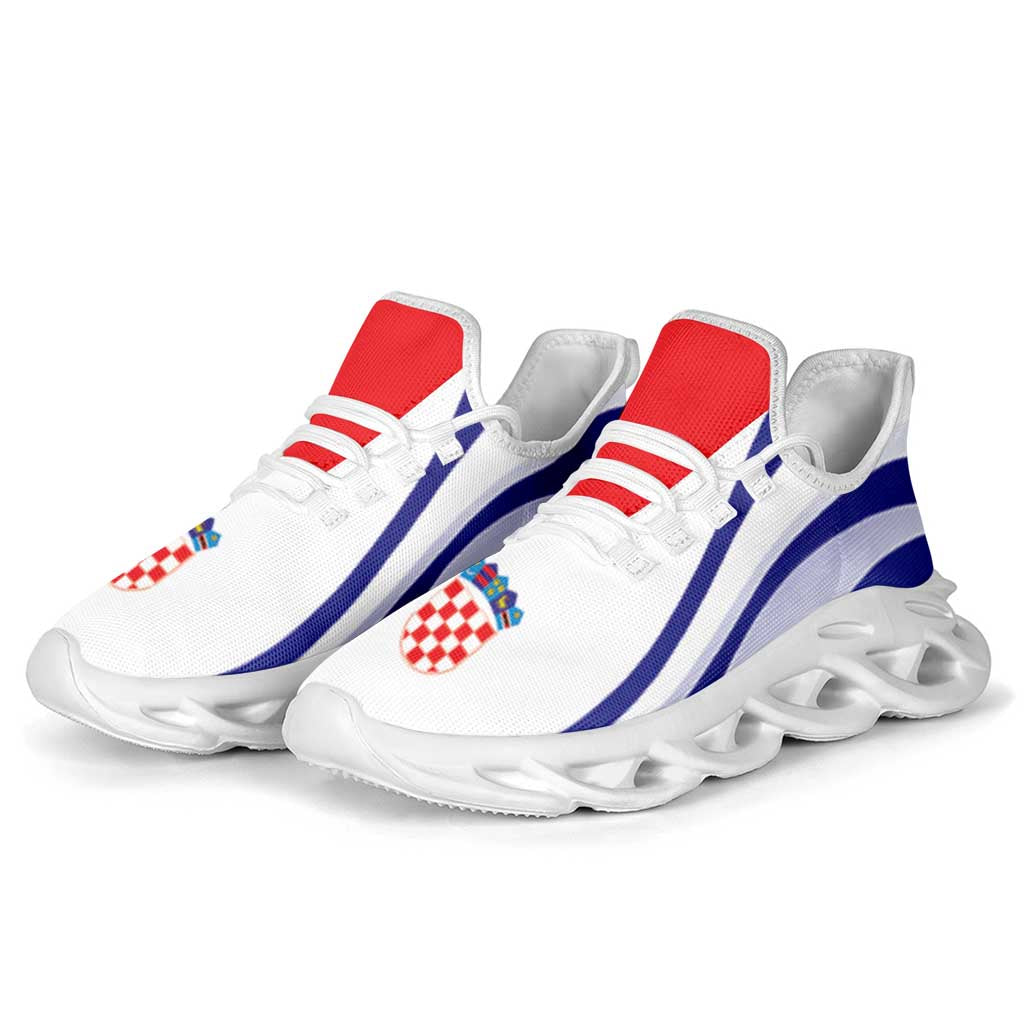 Croatia Football Clunky Sneakers Flag-Inspired Curve Style