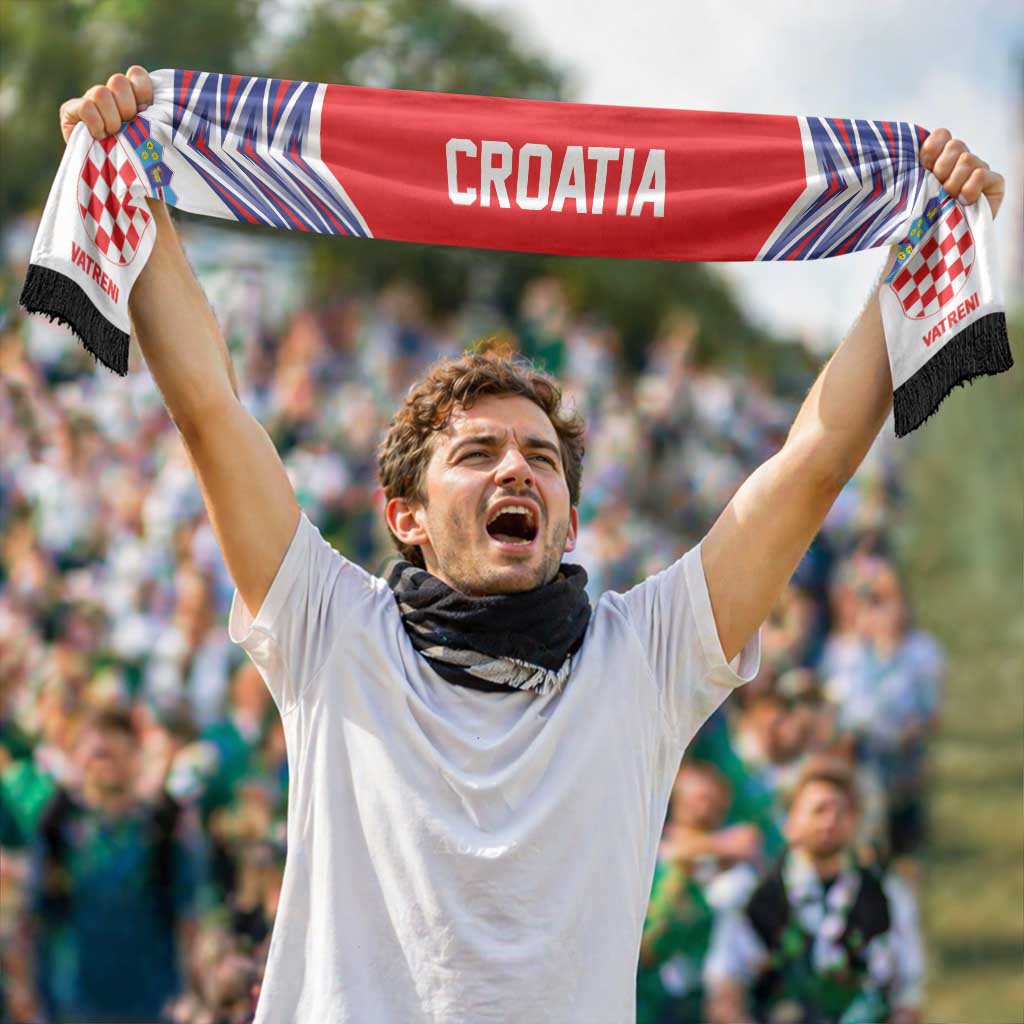 Croatia Football Nations 2026 Soccer Scarf Sporty Pattern