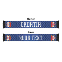 Croatia Football Personalized Soccer Scarf Vatreni Glory 2026 Away Colors