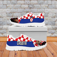 Croatia Football Sneakers Marten In Hole With Checkered Patterns