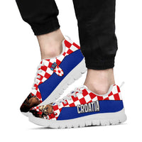 Croatia Football Sneakers Marten In Hole With Checkered Patterns