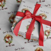 Cross Christian Christmas Wrapping Paper Roll God Is Good All The Time - Wonder Print Shop