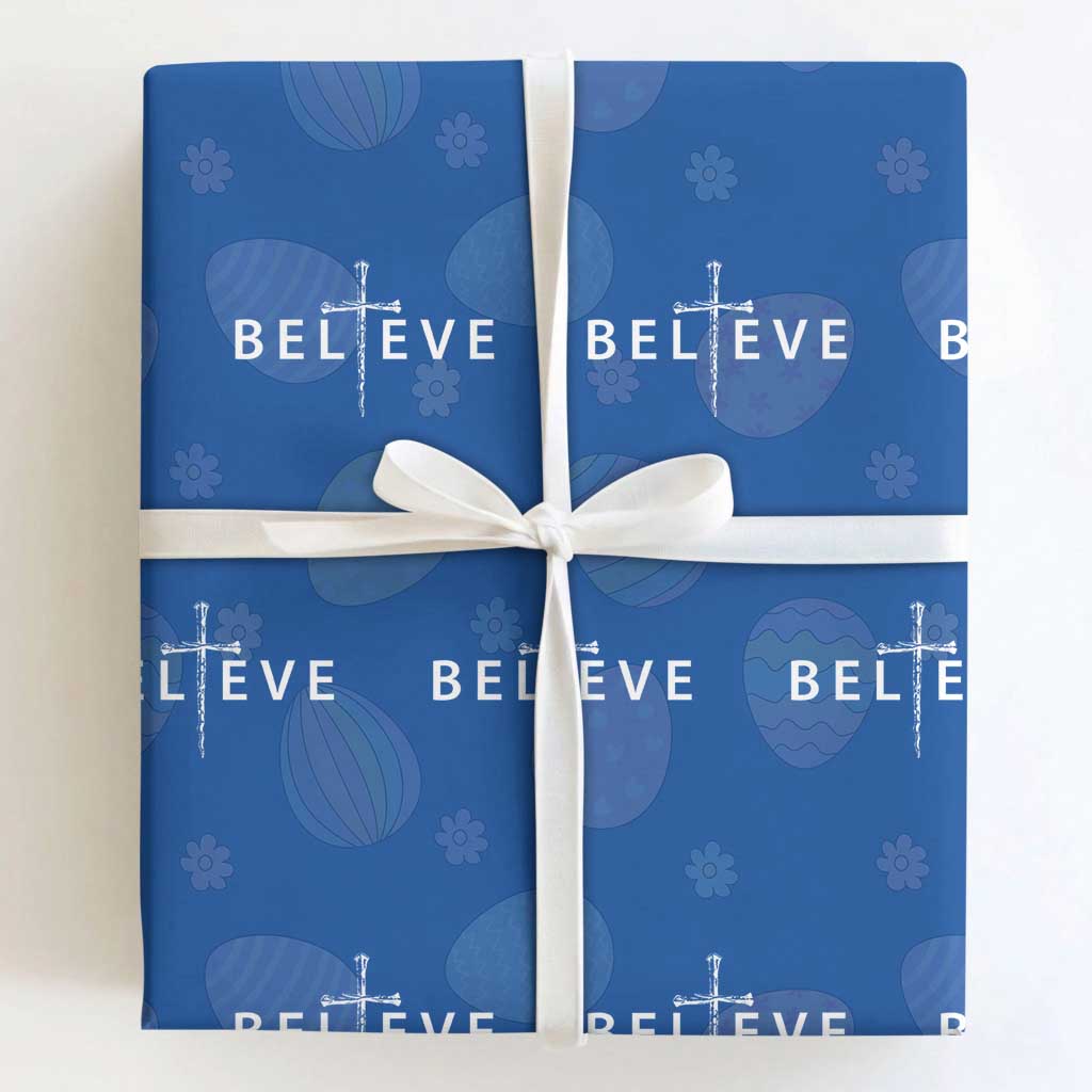 Cross Christian Religious Believe Blessed Faith Graphic Wrapping Paper Roll