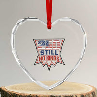 Crown Protest 250 Still No Kings Heart Crystal Glass Ornament American Independence Pride