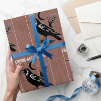 Crows Before Bros Support Your Local Murder Wrapping Paper Roll Funny Crow Lovers - Wonder Print Shop