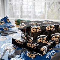 Crumbled by 67 Wrapping Paper Roll Funny Gingerbread Christmas Meme Cookie Chaos - Wonder Print Shop