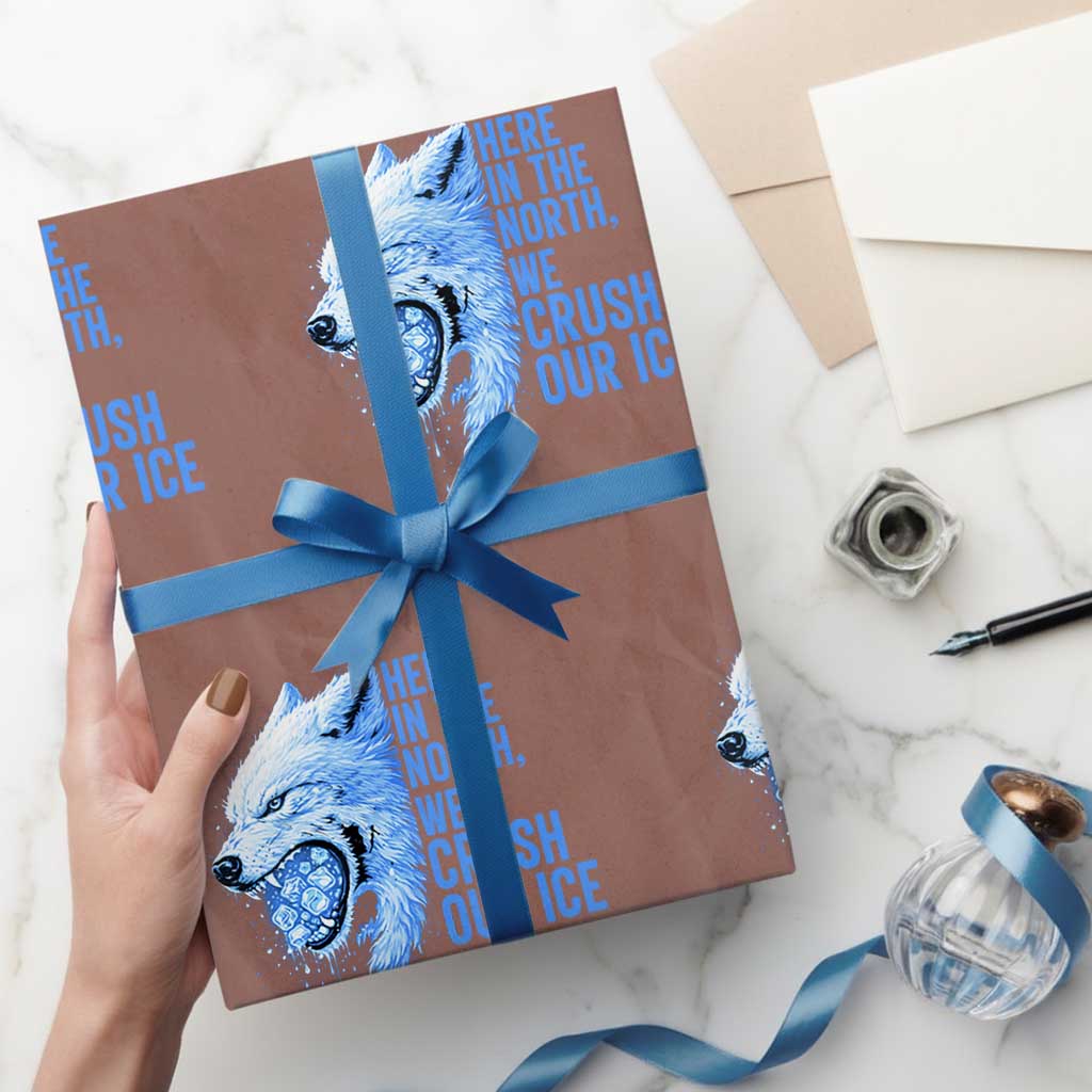 Crush Ice Wrapping Paper Roll Wolf Human Rights Protest