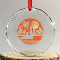 Cryptid Monsters Crystal Glass Ornament Bigfoot Loch Ness Monster Mothman Aliens Weirdcore Folk Horror