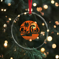 Cryptid Monsters Crystal Glass Ornament Bigfoot Loch Ness Monster Mothman Aliens Weirdcore Folk Horror