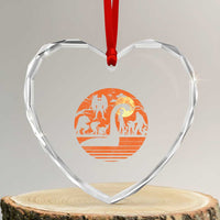 Cryptid Monsters Heart Crystal Glass Ornament Bigfoot Loch Ness Monster Mothman Aliens Weirdcore Folk Horror