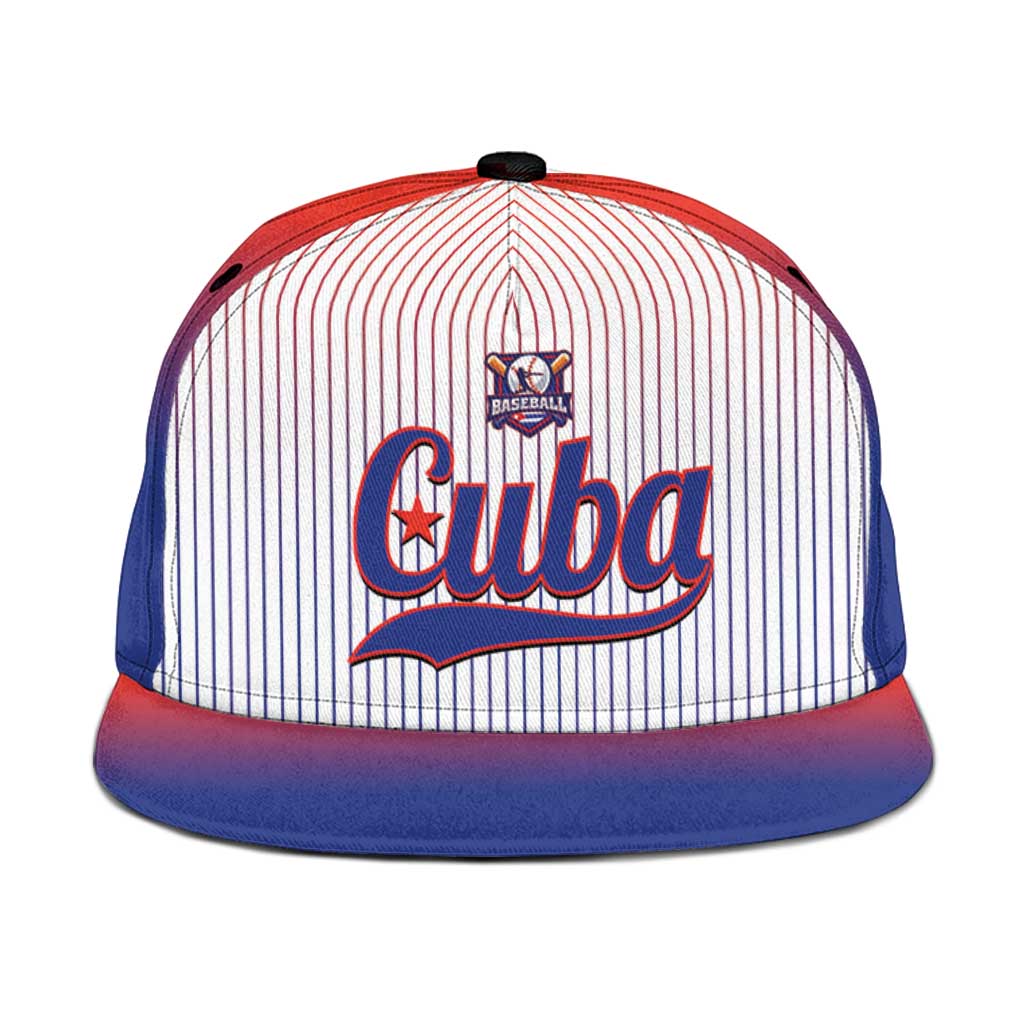 Cuba Baseball Snapback Cap 2026 Go Champions White Version - Wonder Print Shop