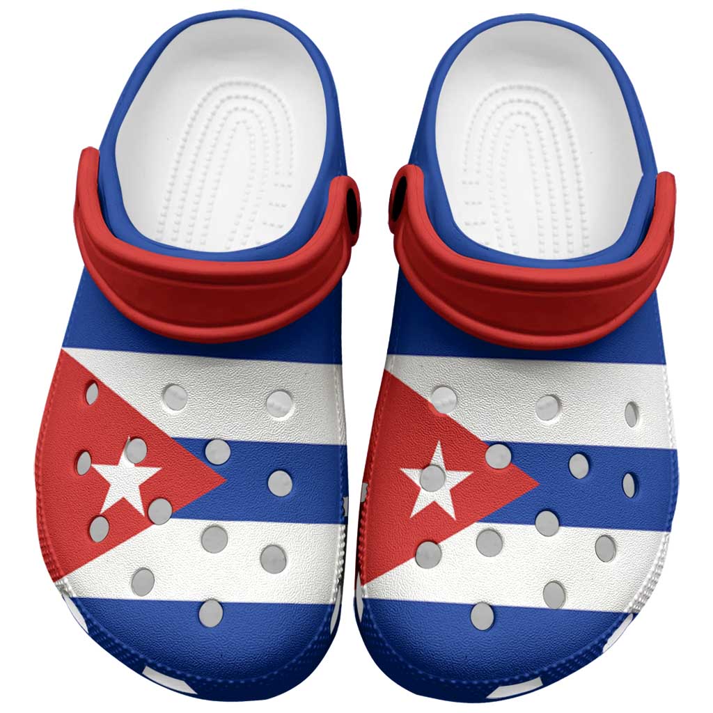 Cuba Clogs Shoes Heritage Palette Flag-Inspired - Wonder Print Shop