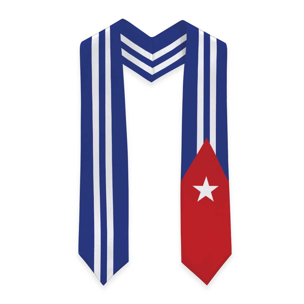 Cuba Graduation Stole Flag Style