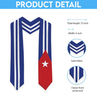 Cuba Graduation Stole Flag Style