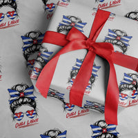 Cuba Libre Wrapping Paper Roll Messy Bun Cuban Woman Sunglasses