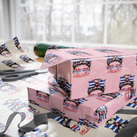 Cuba Libre Wrapping Paper Roll Messy Bun Cuban Woman Sunglasses