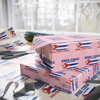 Cuban American Pride Wrapping Paper Roll Freedom For Cuba