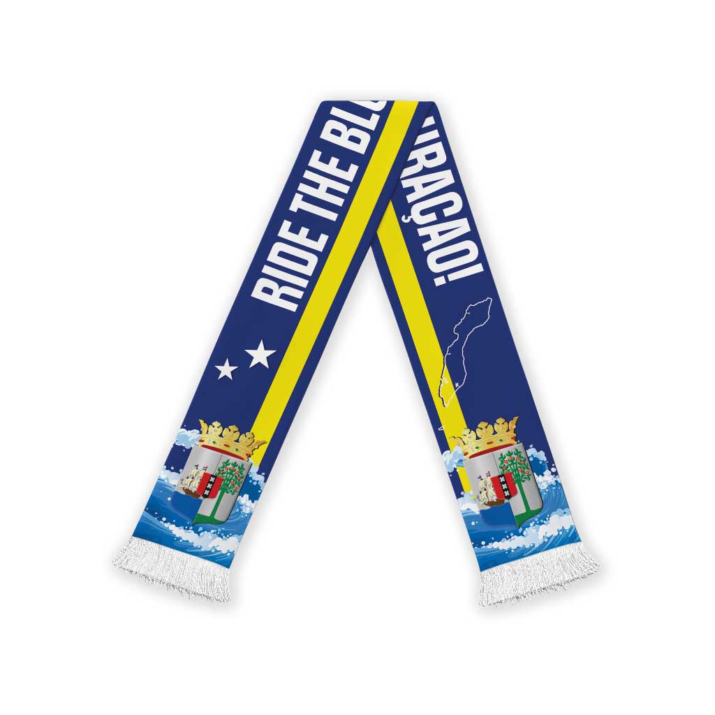 Curacao 2026 Football Soccer Scarf Ride Blue Wave