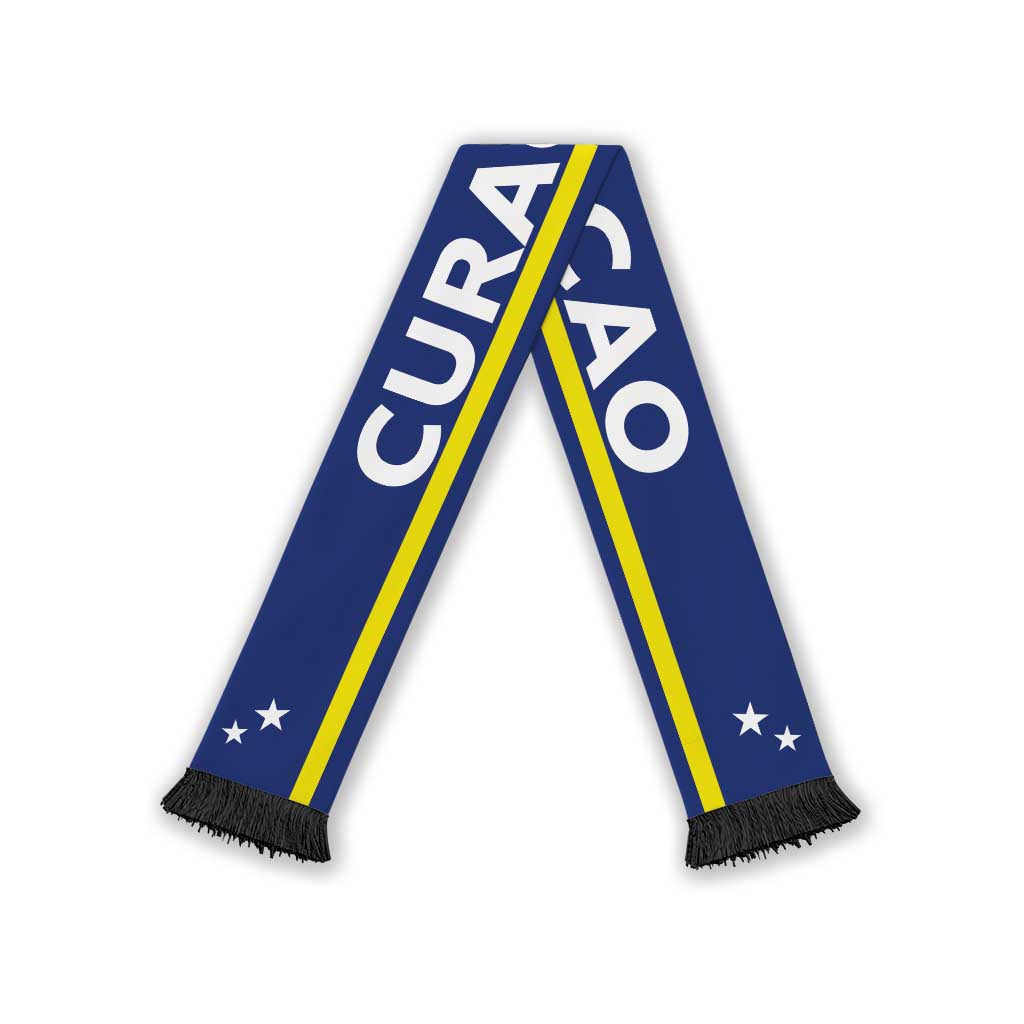 Curacao Football 2026 Soccer Scarf Flag Style