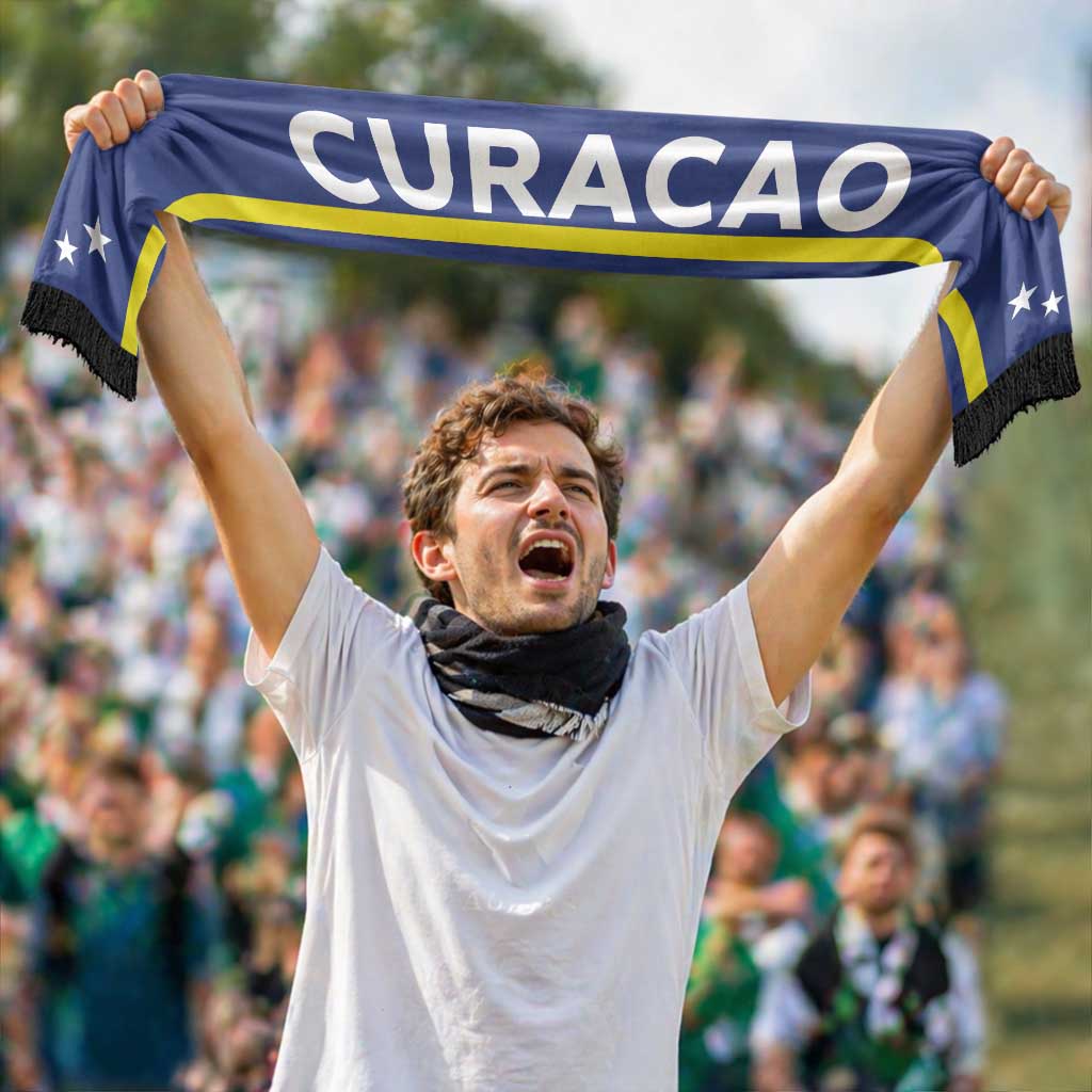Curacao Football 2026 Soccer Scarf Flag Style