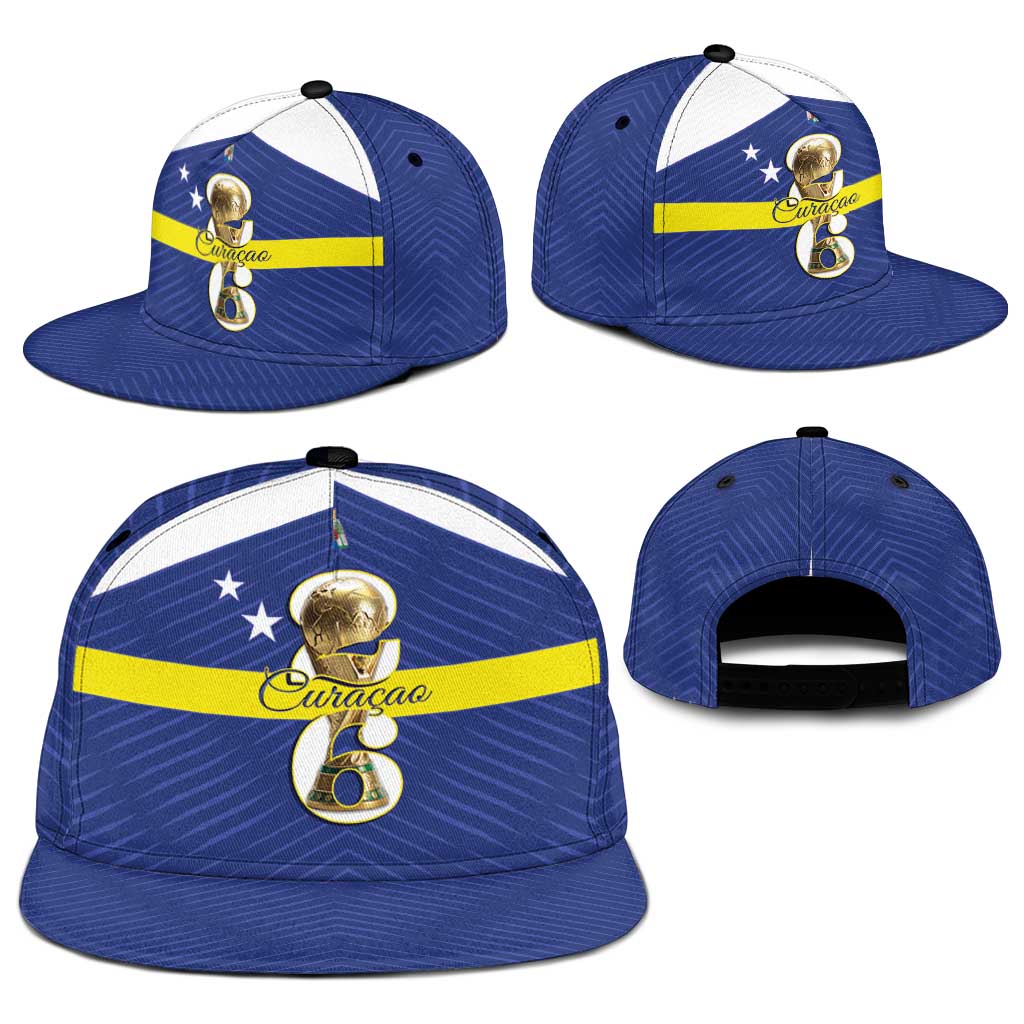Curacao Football Snapback Cap 2026 The Blue Wave is Rising - Wonder Print Shop