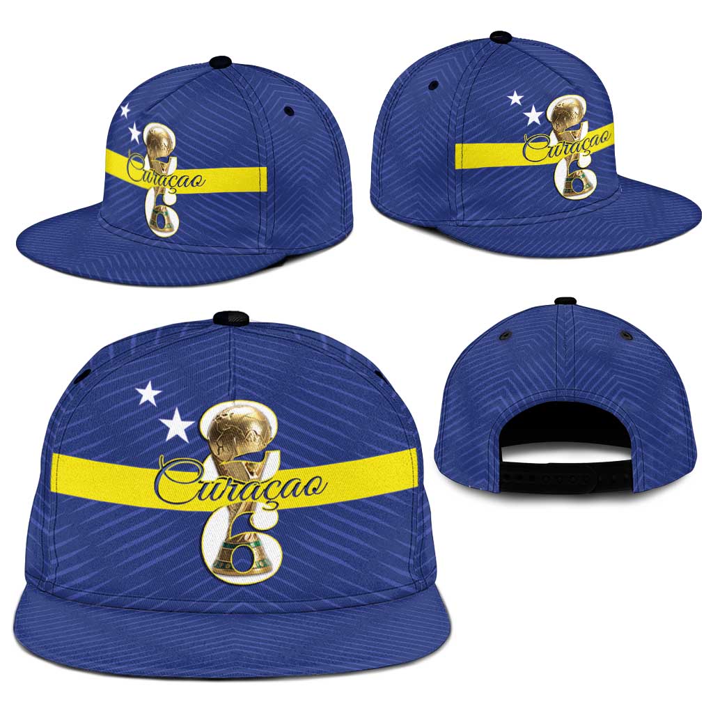 Curacao Football Snapback Cap 2026 The Blue Wave is Rising - Wonder Print Shop