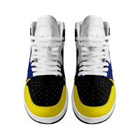 Curaçao High Sneakers AJ1 Classic National Flag Style - Wonder Print Shop