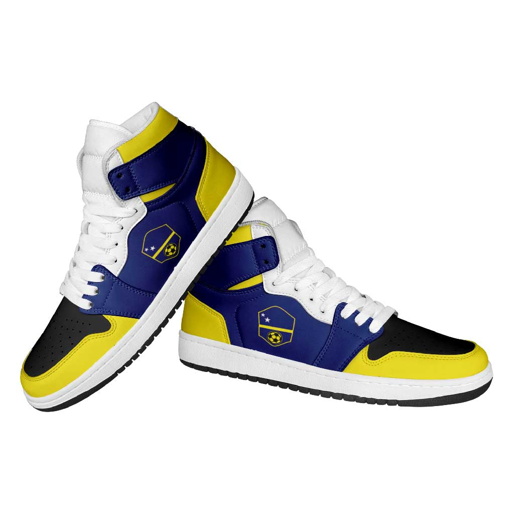 Curaçao High Sneakers AJ1 Classic National Flag Style - Wonder Print Shop