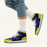 Curaçao High Sneakers AJ1 Classic National Flag Style - Wonder Print Shop