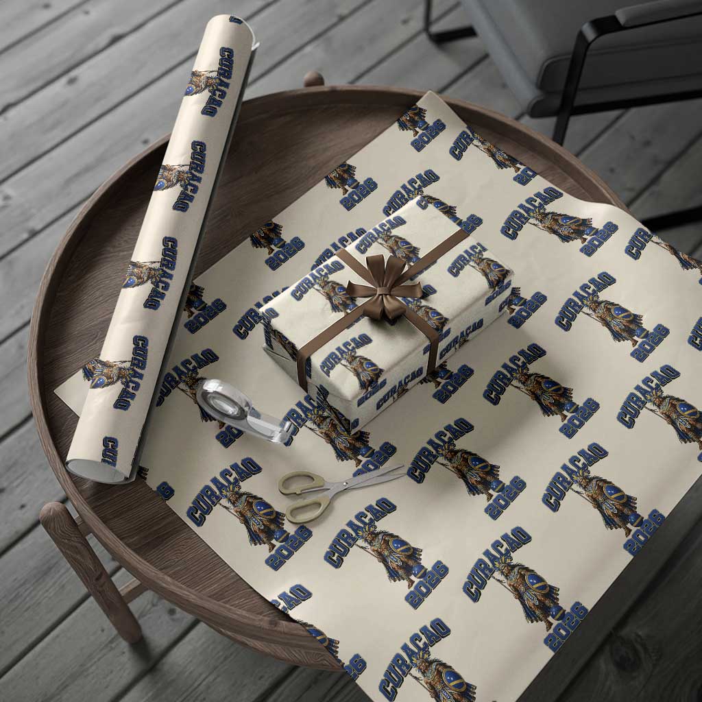 Curacao Warrior Football Fan Wrapping Paper Roll Proud Island Game Day Gift