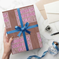 Currently Crashing Out Wrapping Paper Roll Coquette Pink Bow Sarcastic Funny Quote