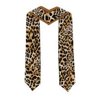 Custom African Leopard Mix Native Tribal Pattern Graduation Stole