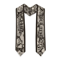 Custom African Wild Animal Skins Graduation Stole Snake and Crocodile Mix Skin