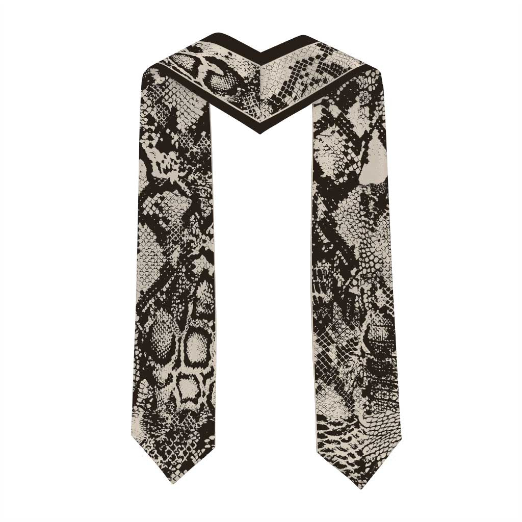 Custom African Wild Animal Skins Graduation Stole Snake and Crocodile Mix Skin