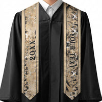 Custom African Wild Animal Skins Graduation Stole Zebra Tiger Leopard Mix Skin