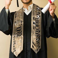 Custom African Wild Animal Skins Graduation Stole Zebra Tiger Leopard Mix Skin