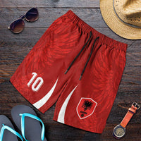 Custom Albania National Football Shorts for Men The Wings Sporty Style - Wonder Print Shop