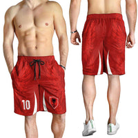 Custom Albania National Football Shorts for Men The Wings Sporty Style - Wonder Print Shop
