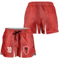 Custom Albania National Football Shorts for Women The Wings Sporty Style - Wonder Print Shop