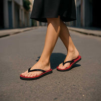 Custom Belgium Football Flip Flops Fiery Devil Motif