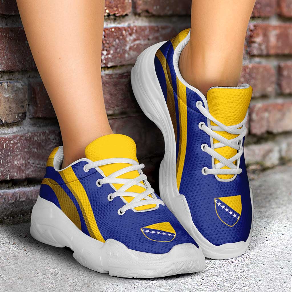 Bosnia And Herzegovina Football Chunky Sneakers Zmajevi Rising Strong