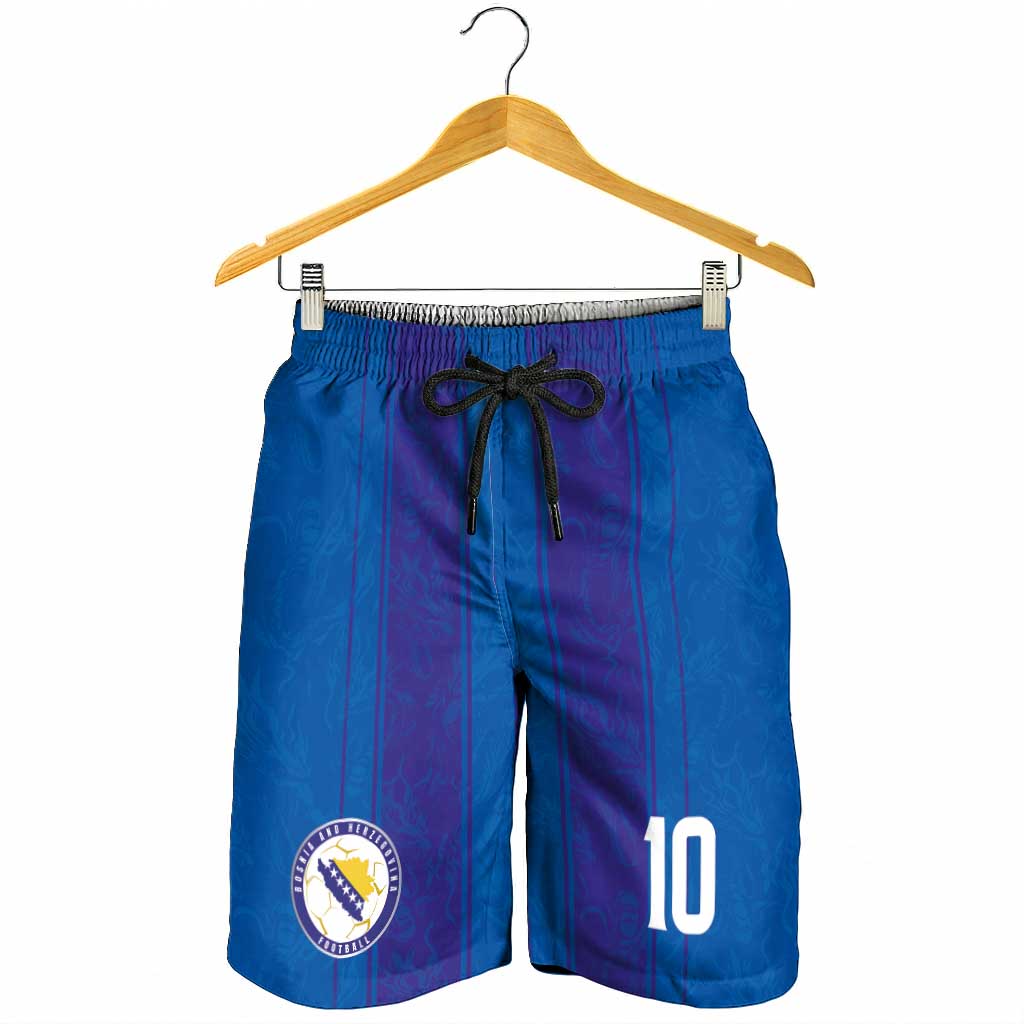 Custom Bosnia and Herzegovina Football Shorts for Men Zmajevi Glory 2026