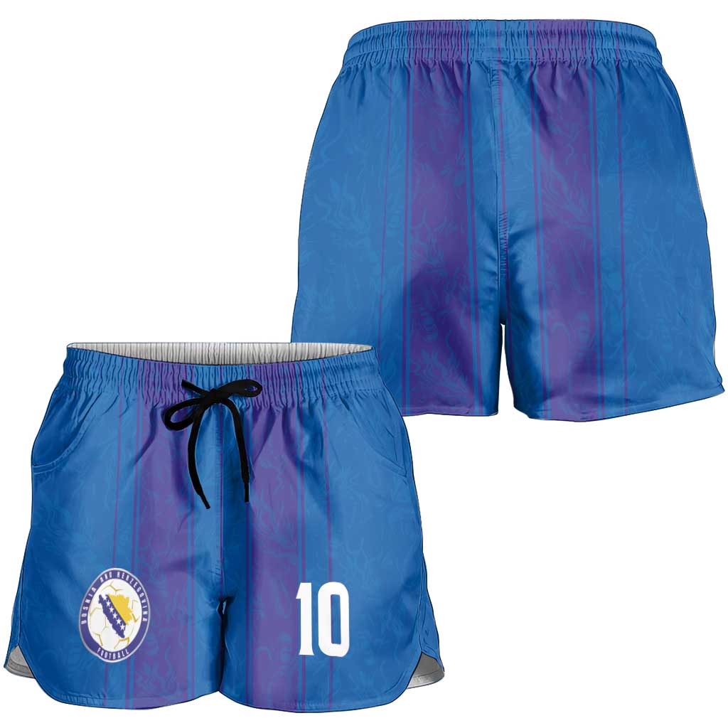 Custom Bosnia and Herzegovina Football Shorts for Women Zmajevi Glory 2026