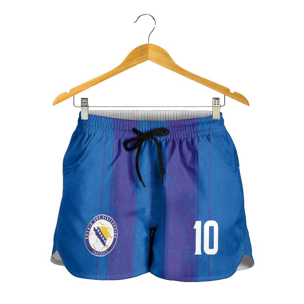 Custom Bosnia and Herzegovina Football Shorts for Women Zmajevi Glory 2026