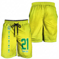 Custom Brazil World Football Legacy Shorts for Men 5 Times History Champions - Wonder Print Shop