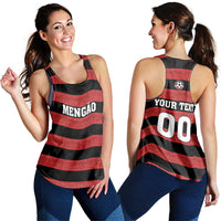Custom Brazilian Football Big Mengo Women Racerback Tank Rubro-Negro Go Glory