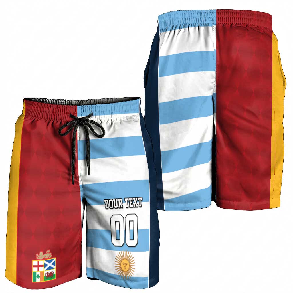 Custom British Lions-Argentina Shorts for Men Sporty Style LT09
